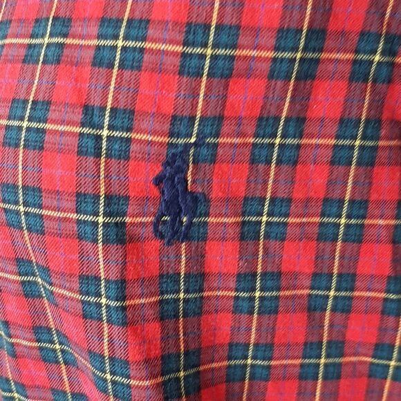 Ralph Lauren Button Down Red and Blue Shirt - Picture 2 of 7